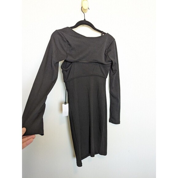 Astr The Label Dress Womens Small Black Bodycon Sleeeveless Shrug Club Y2K 90s - Picture 8 of 15
